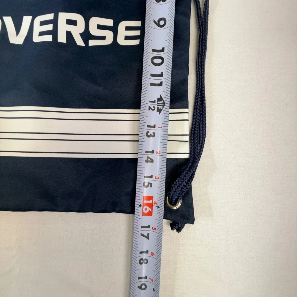 Converse‎ All Star Drawcord Bag Navy Blue Cinch Sack Gym Backpack New With Tags